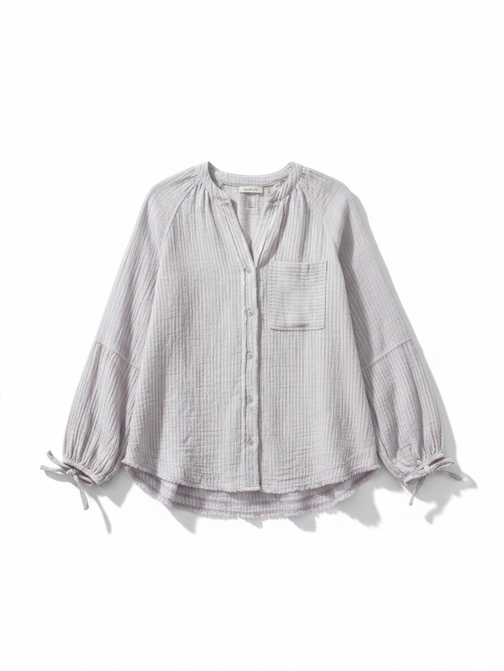 Aerie Lavender Striped Oversized Soft Shirt Top Size XS